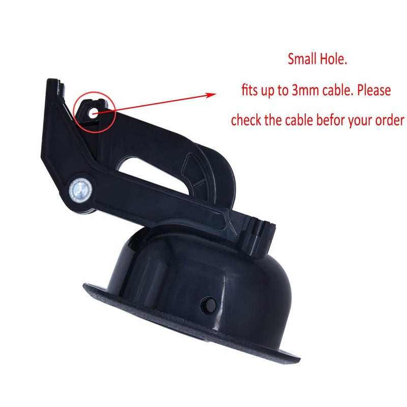YOOGO Universal Recliner Release Pull Handle, Oval Plastic Sofa Chair Replacement Parts Without Cable Fits 3mm - Image 4